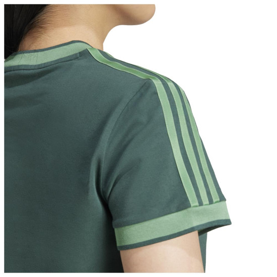 Adidas Γυναικεία κοντομάνικη μπλούζα Graphic Badge Slim 3-Stripes Tee